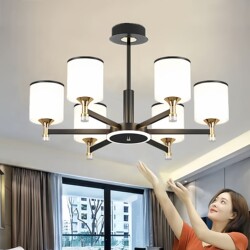 2025 New Nordic Living Room Chandelier, Light Luxury Dining Room Bedroom Modern Minimalist Home Villa New Chinese Style Lighting Fixtures