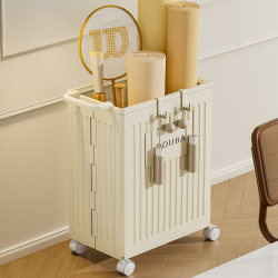 Yoga mat storage box with wheels for household use