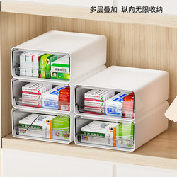 Transparent Medicine Box with Large Capacity, Drawer-Type Medicine Storage Box, Multi-Layer Medicine Box Storage Rack for Home Use