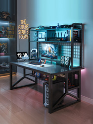Desktop Computer Desk Desk Bookshelf One Home Student Learning Writing Desk Workbench Gaming Table And Chair Combination