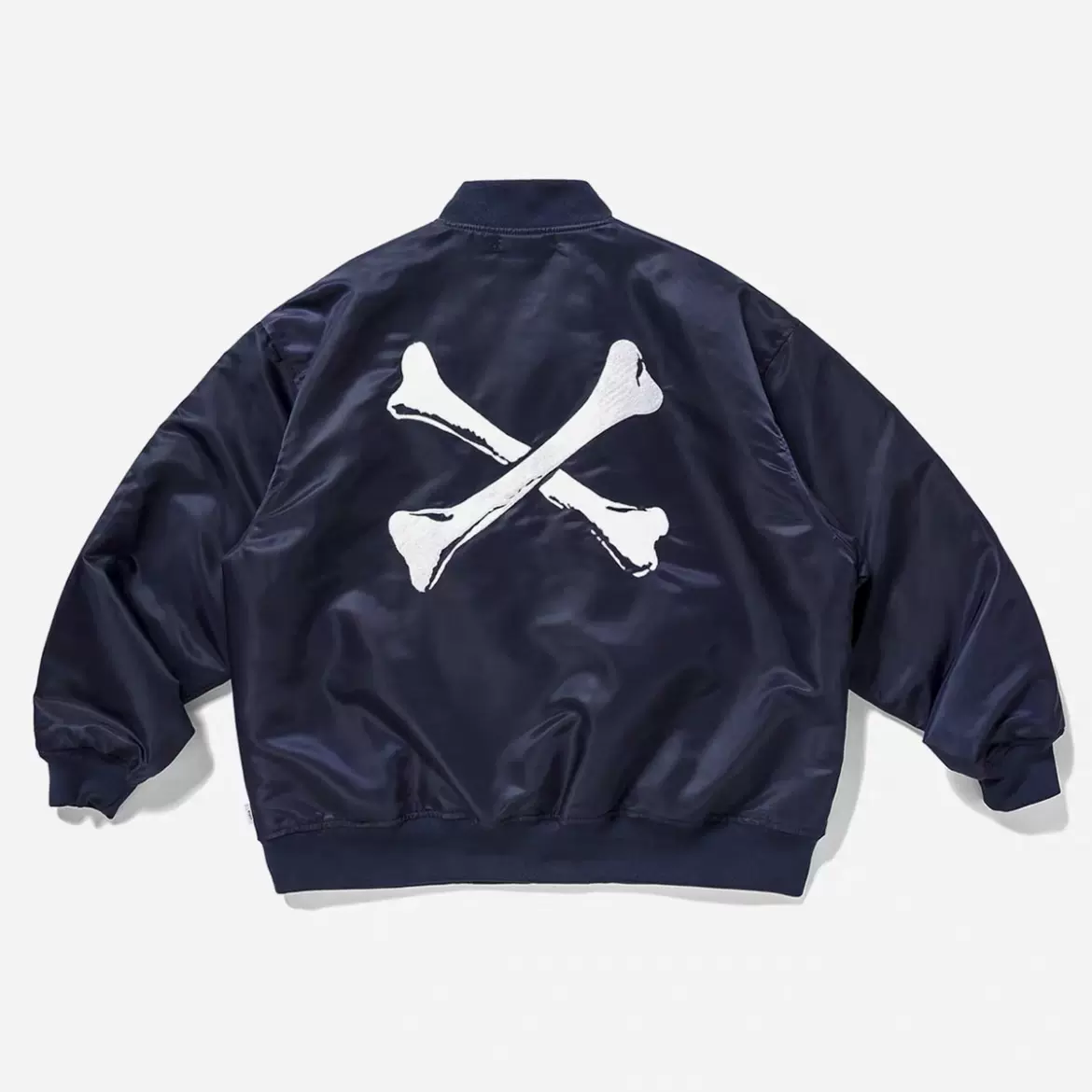 WTAPS TEAM JACKET TWILL 日系刺绣骨头休闲飞行夹克男女棉服外套-Taobao