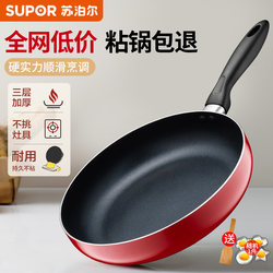 Supor Non-Stick Frying Pan for Home Use, Small Frying Pan for Eggs, Pancakes, and Steak, Suitable for Induction Cookers and Gas Stoves