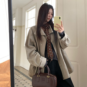 
NAZ's large-size autumn Korean loose stand collar windbreaker fat mm design sense fashionable temperament casual jacket trendy