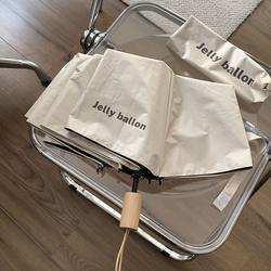 Umbrella, Single Umbrella, Solid Color, Simple Style, Dual-Use for Sun and Rain, Foldable Sunshade Umbrella, Fashionable, Portable, Women's Umbrella, Minimalist, Uv Protection