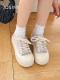 Zhuosini thick-soled white shoes for women 2025 new spring and summer versatile bread shoes sports and casual shoes for women
