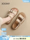 
Zhuosini flat sandals women's shoes for summer wear 2025 new soft-soled beach brenkien shoes mother retro lightweight