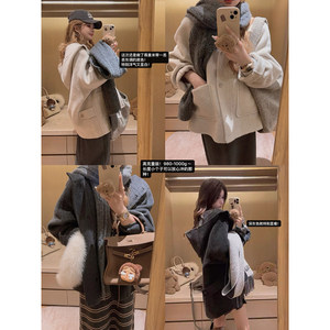 
Yukiss [Small guy! 70 sheep wool/hooded double-sided woolen short coat]