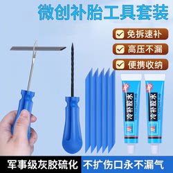 Electric Vehicle Vacuum Tire Repair Tool Vulcanized Rubber Strip Tire Repair Kit Motorcycle Car Quick Repair Nail