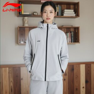 
Li-Ning Women's Sports Windbreaker 2026 Autumn Outdoor Windproof, Water-Repellent, Warm, Comfortable, Versatile and Fashionable Jacket