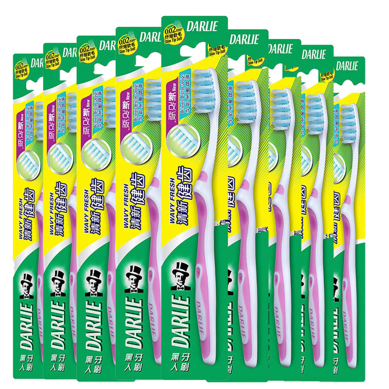 흑인의 치아친화, 산뜻하고 건강한 칫솔 스페셜팩, 미세필라멘트 부드러운모, 딥클렌징, 성인고저모, 패밀리팩 -