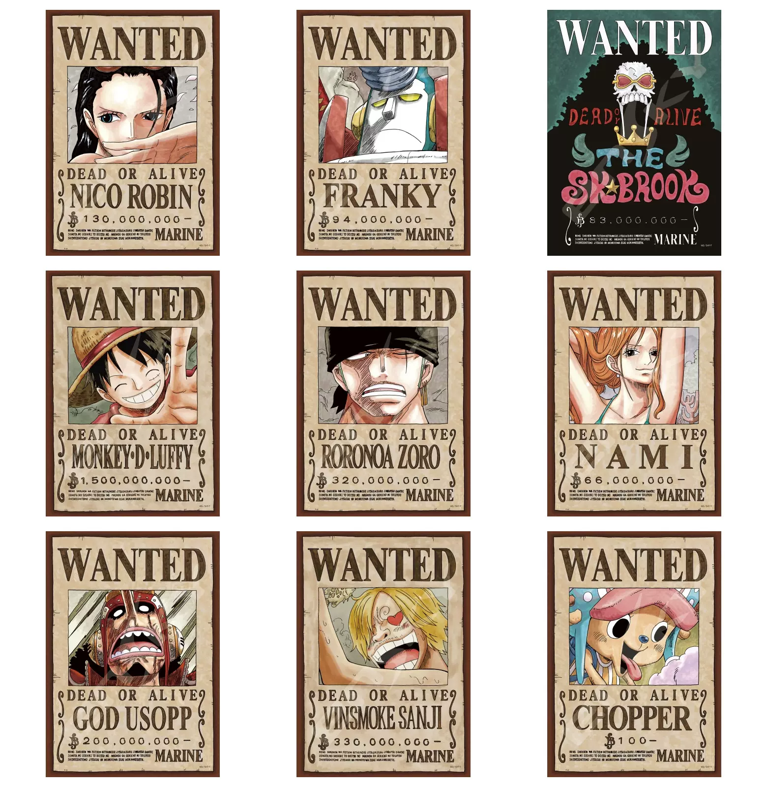 日本Ensky 海贼王One Piece 通缉令Wanted系列路飞乔巴208片拼图-Taobao