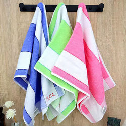 Shanghai Zhongpai Cuizhong 414 Towel Small Size Medium Size Striped Labor Protection Gift Brushed Cotton Yarn Individually Packaged for Face Washing
