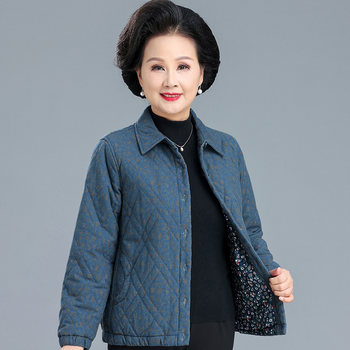 
Grandma's autumn and winter quilted tops for the elderly floral cotton