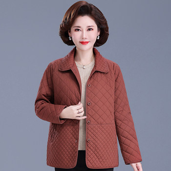 Middle -aged and elderly cotton coat cotton cotton cotton spring and autumn large size foreign qi
