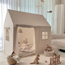 Korean-Style Children's Room Playhouse Indoor Tent for Separate Sleeping, Baby ins Photography Toy Castle, Thickened Canvas