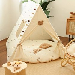 Korean-Style ins Children's Bear Tent Indoor Baby Playhouse Princess Castle Double-Door Toy Photography Props