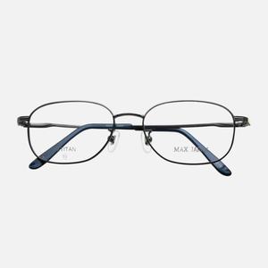 MAX JAPAN Japanese handmade glasses frames for men with myopia can be matched with retro elegant pure titanium ultra-light glasses frames 763