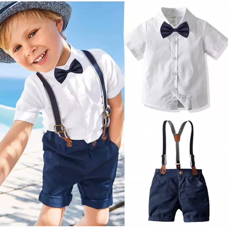 夏男童绅士花童宴会礼服幼儿毕业服套装小主持人钢琴演出
