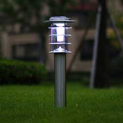 Solar lamp lawn lamp courtyard villa outdoor lamp home lawn waterproof modern simple led stainless steel