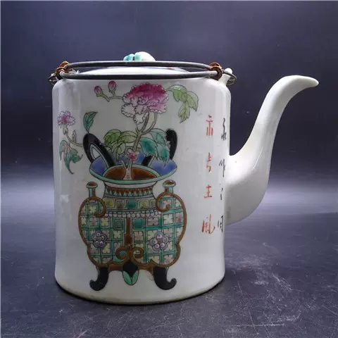 乾隆御製官窯花瓶清代古瓷器擺件琺瑯彩釉花鳥金獸商品慈寧宮舊藏