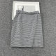 Foreign trade European and American singles Fashion OL commuting Autumn and winter Thousand Houndstooth plaid large-size skirt