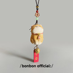 Handmade Wooden Carving Lucky Cat Car Hanging Ornament, Solid Wood Rearview Mirror Pendant, Car Decoration, New Car Gift