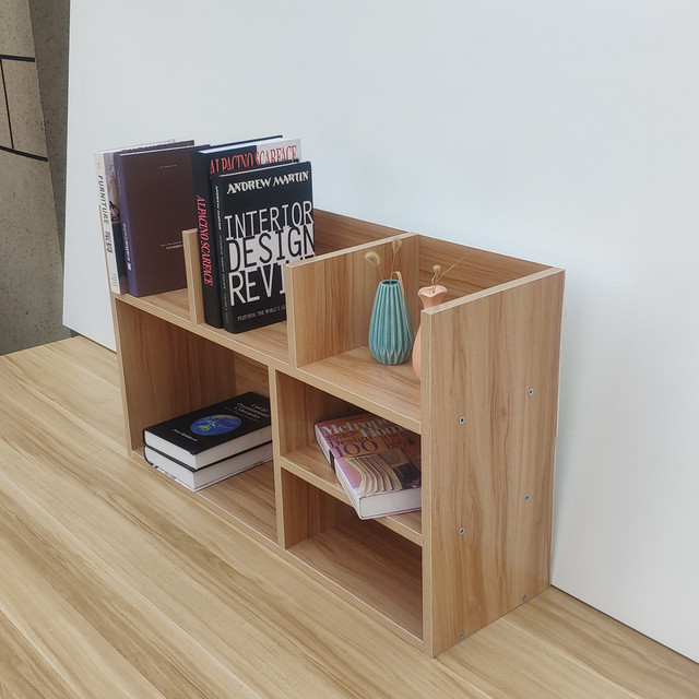 Simple storage rack desktop bookcase student bay window office children ...