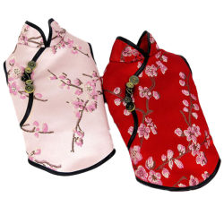 Pet clothes Chinese New Year Tang suit dog kitten cheongsam