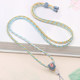 Peach Blossom Knot Necklace Rope Segment Dyeing Neck Rope Diy Gold Jade Pendant Hanging Rope Peaceful Buckle Jade Pendant Neck Rope