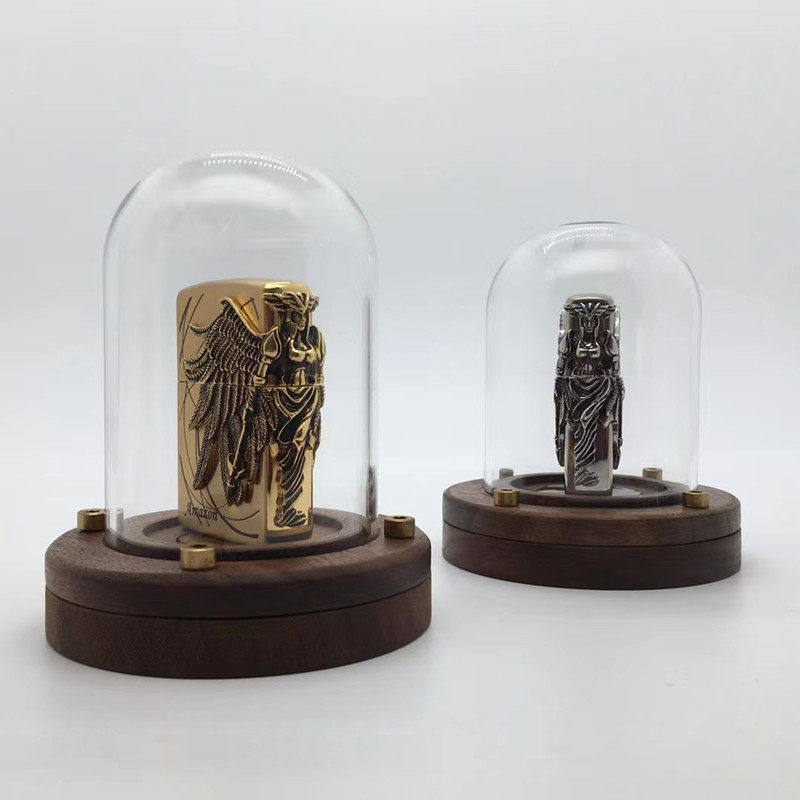 SAFE-ID Vitrine En Bois Pour 15 Briquets Zippo - Présentoir Élégant 5901