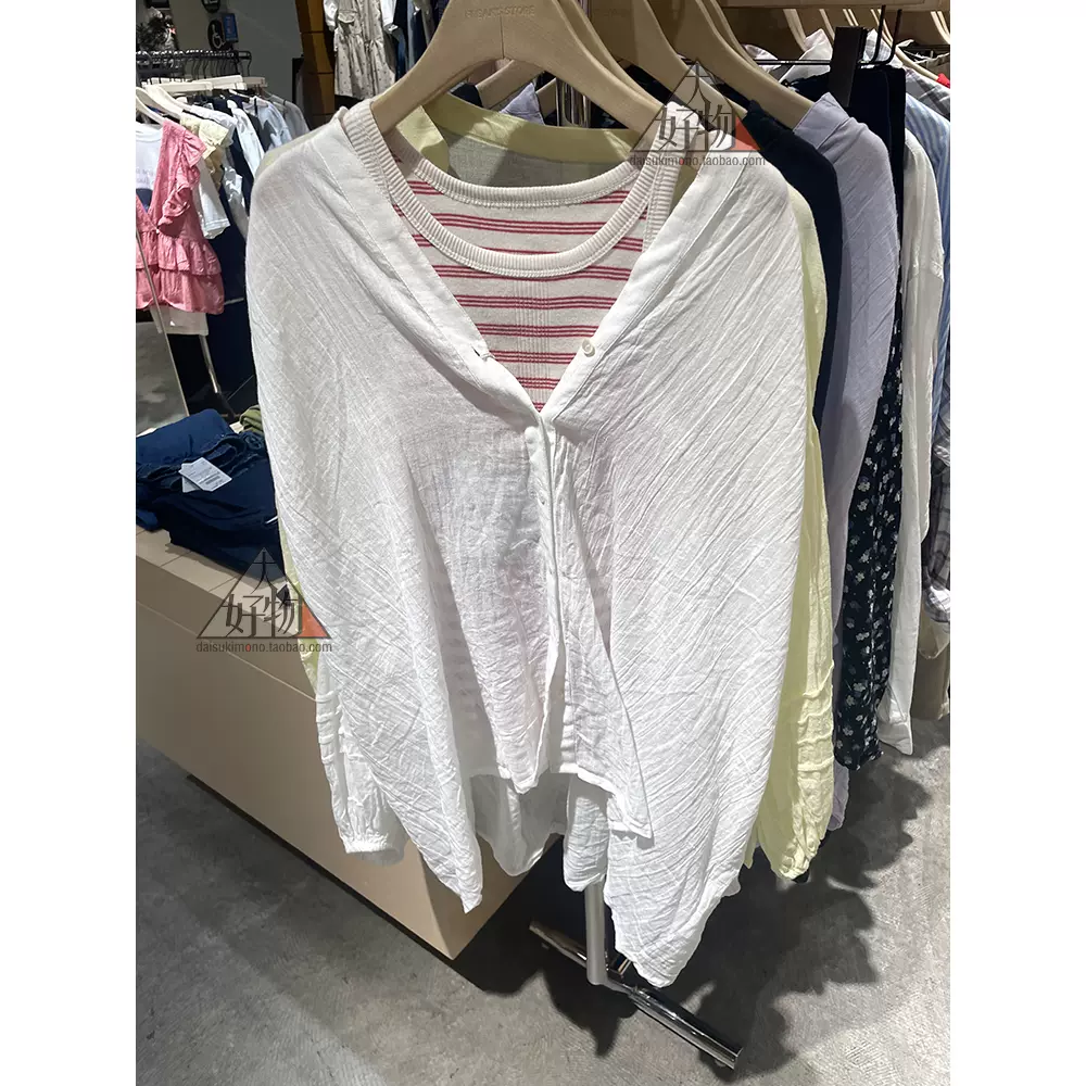 85折日本代购FREAKS STORE 25年印度单纱布衬衫女1102248901216