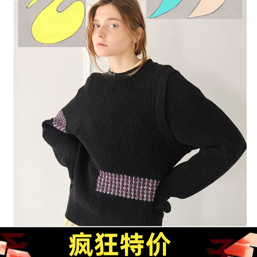 折扣日本代购soduk dots knit top圆点针织衫毛衣女-Taobao