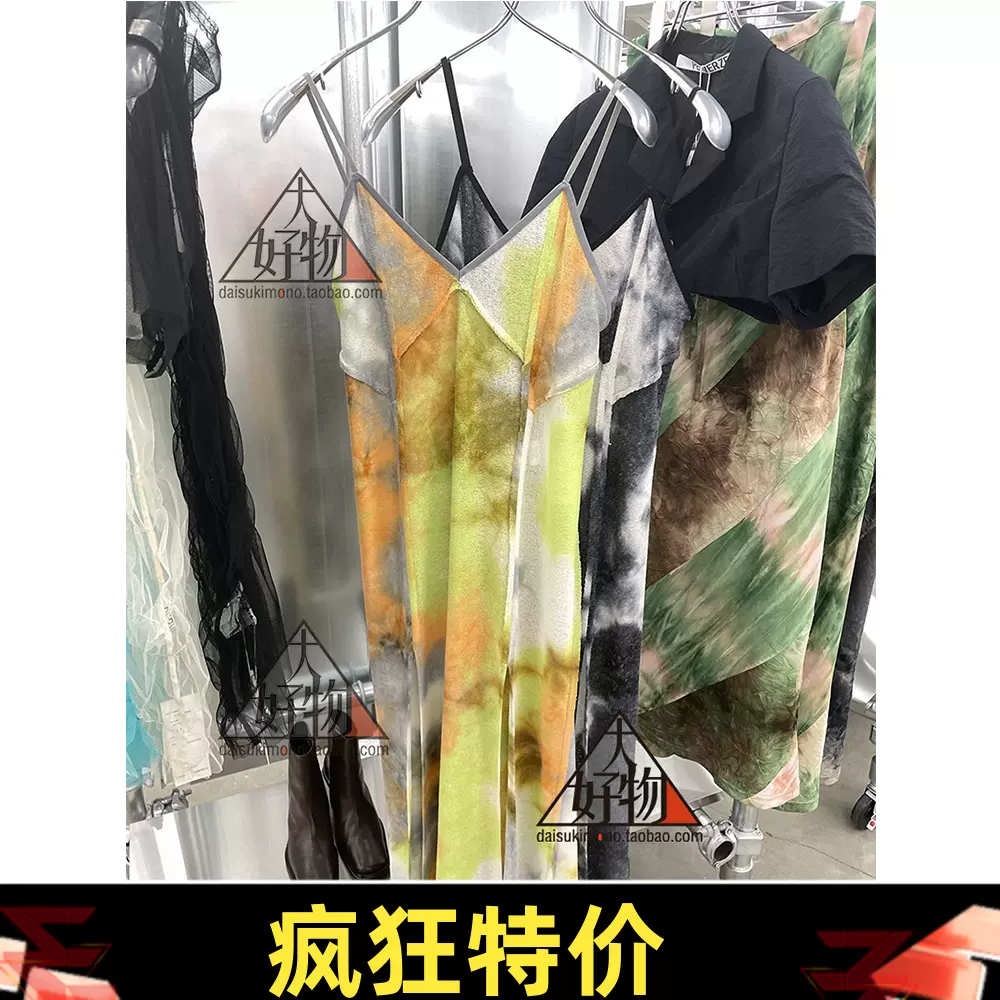 折扣日本代购perverze Cut-off Slip Dress 渲染剪裁吊带连衣裙-Taobao