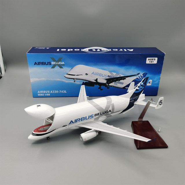 42cm simulated Airbus super Beluga transport aircraft model aircraft ...