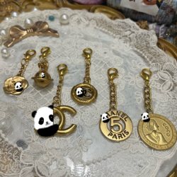 Zhizhi Creation Chanel-Style Bag Chain Small Pendant Accessory Hyuna Retro-Style Small Logo Pendant Hardware Accessories