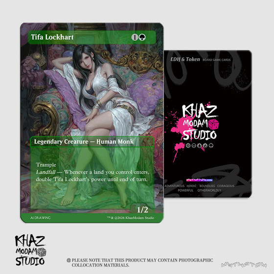 
Magic: The Gathering MTG Tifa Lockhart Tifa Lockhart self-made card generation Token different paintings in stock