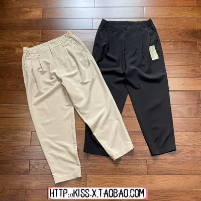 2023日本潮流新款N.HOOLYWOOD 2TUCK SLACKS DRY双褶皱锥形休闲裤-Taobao