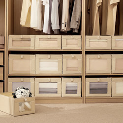 Clothing Storage Box, Home Wardrobe Drawer-Type Clothing Storage Box, Fabric Storage Box, Foldable Layered Storage Organizer