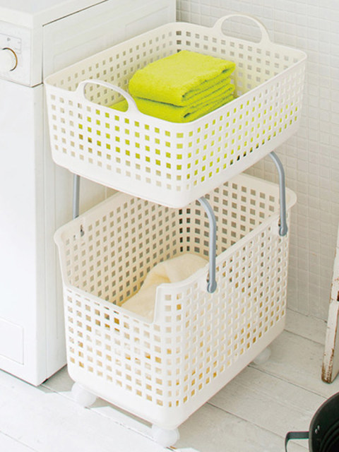 Japan imported LIKE-IT stacking dirty clothes storage baskets and dirty clothes basket dirty clothes basket laundry basket washing basket
