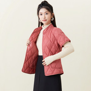 2026 new inner wear small cotton-padded jacket for women in winter, thin and warm cotton-padded jacket with mid-sleeve bottoming, fashionable down cotton liner