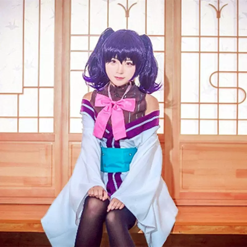 日本動漫urara迷路帖雪見小梅cos服和服cosplay服裝套裝現貨促銷