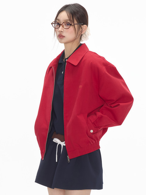 CODICE 25SS Red Harrington Jacket Spring Basic Commuter for Men and ...