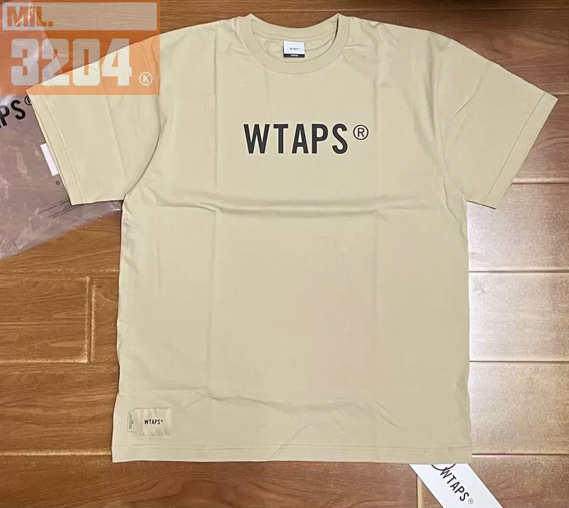 现货WTAPS SIGN SS COTTON TEE 23SS 大字母LOGO 圆领短袖T恤-Taobao