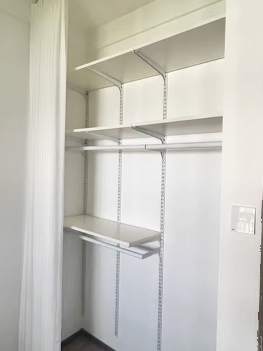 Aa Display Rack Adjustable Laminate Shelf Bracket - Black & White AA Column Display Rack