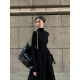 MULVAN turtleneck knitted dress for women thickened autumn and winter temperament waist-hugging over-knee long skirt inner skirt