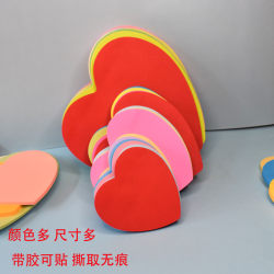 Wedding Red Heart Sticky Notes, Fluorescent Heart-Shaped Sticky Notes, Colorful Sticky Notes, Heart-Shaped Memo Notes, Heart-Shaped Notice Stickers