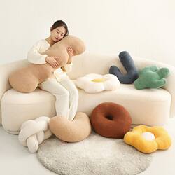 Trendy Instagram-Style Sofa Cushion Large Size Women's Pillow Long Backrest Minimalist Nordic Style Living Room Throw Pillow