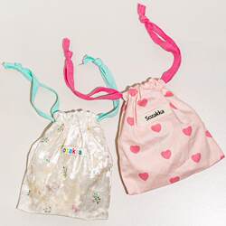 Korean-Style Drawstring Storage Bag, Mini Drawstring Pouch, Cloth Bag for Storage, Travel Lipstick and Miscellaneous Items Organizer, Portable Carry-On Bag