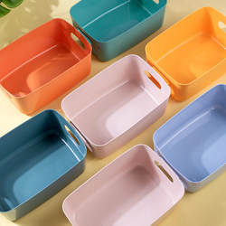 Desktop Storage Box, Cosmetics Storage Box, Kitchen Drawer Miscellaneous Plastic Box, Rectangular Organizing Box, Snack Basket