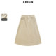 Lecho insert split umbrella skirt for winter new denim skirt C2HFE4221